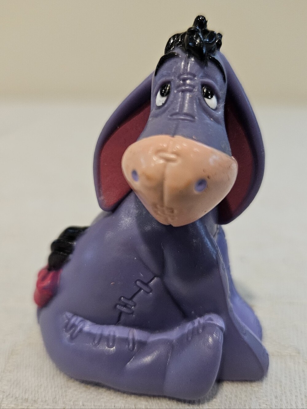 Vtg Disney EEYORE Figure Winnie The Pooh Toy Sitting PVC Cake Topper Collectible